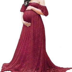 Lace Maternity Shoot Dress